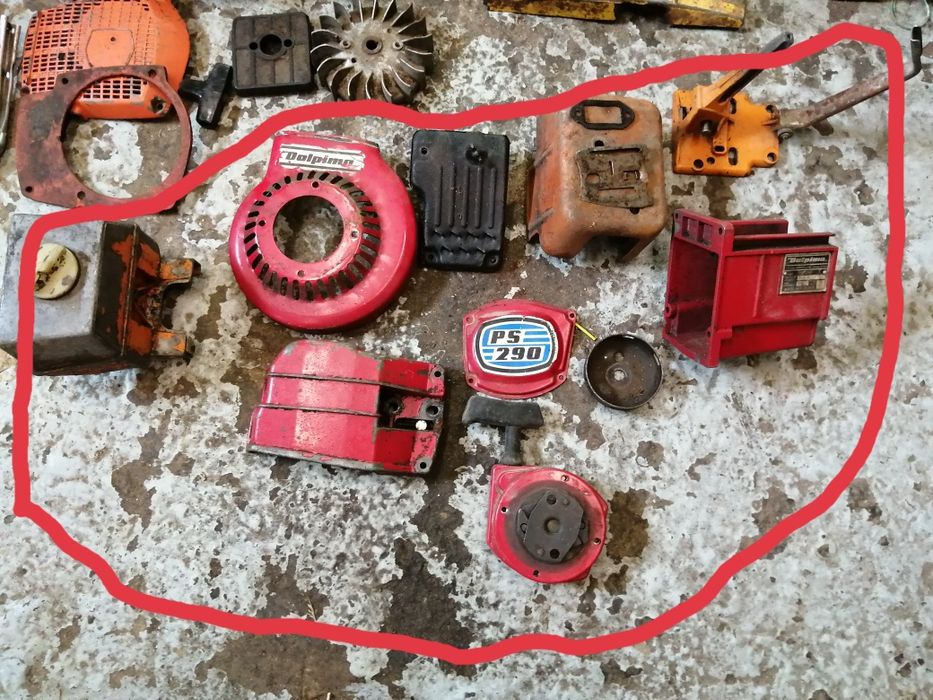 Husqvarna 51 dolpima PS 180, PS 290 części, całość