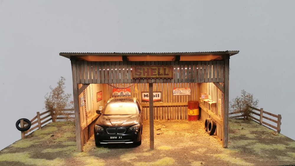 Dioramy 1:18 Diorama wykonam makieta autoart kyosho norev solido otto