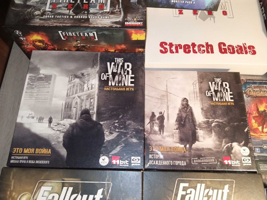 Настольные игры  This war of mine  /  Fallout  /  Gears of war