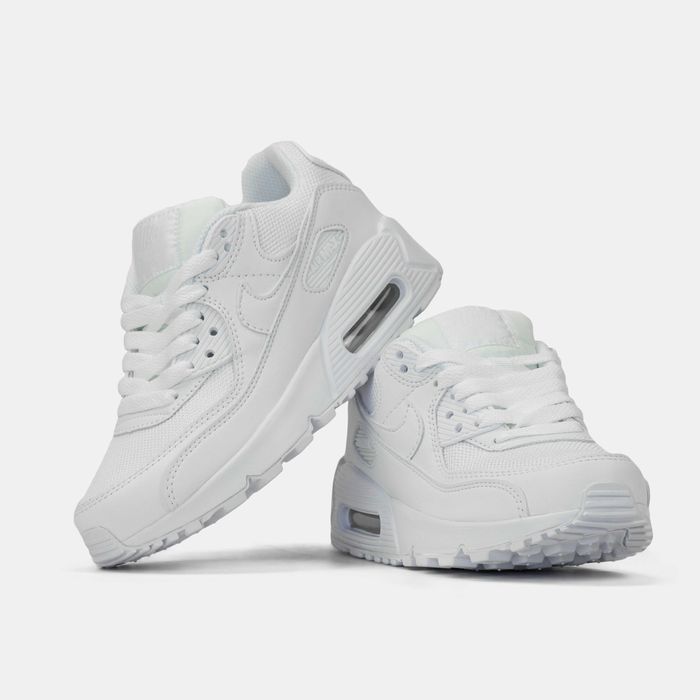 Женские кроссовки Nike Air Max 90 "White" #art1084. Размеры 36-40