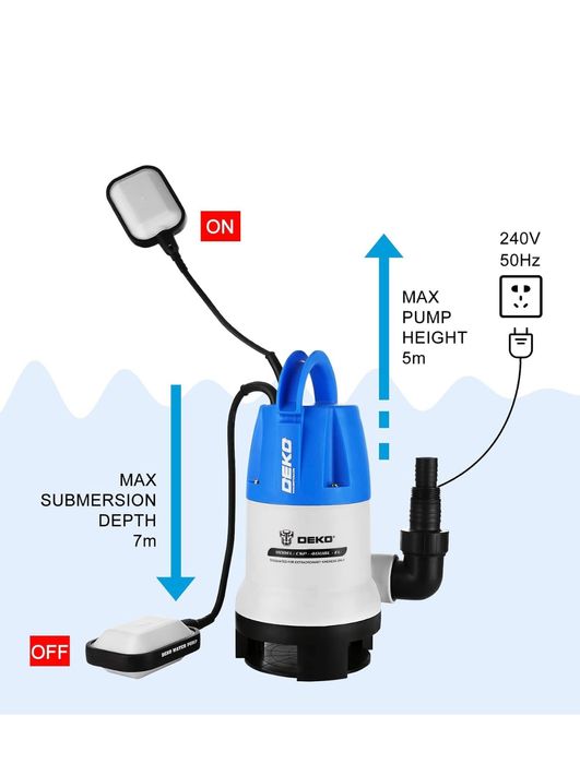 Bomba de água submersível elétrica de 400 W
