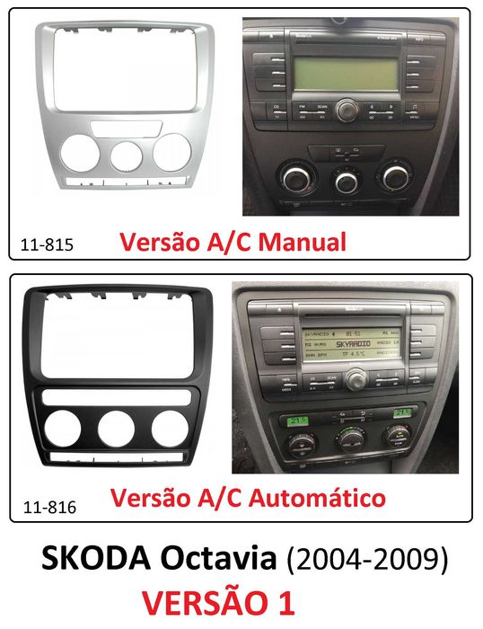 (NOVO) Rádio 2DIN • SKODA Octavia (1996 até 2013) • Android [4+64GB]