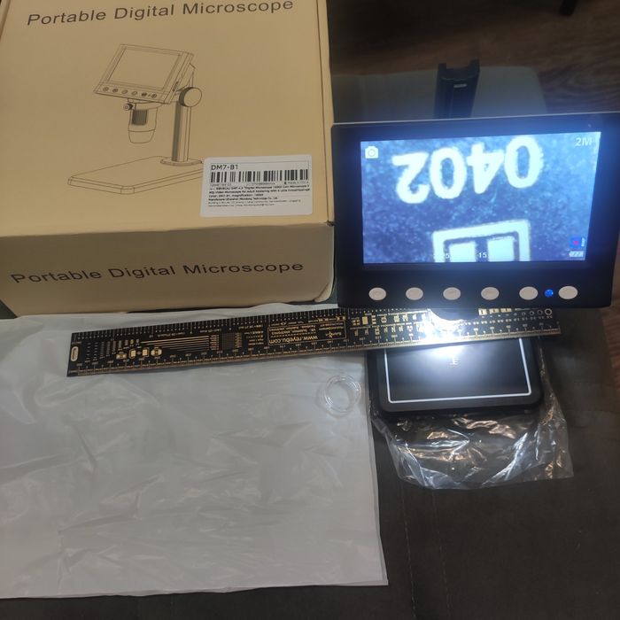 Микроскоп 1600х на штативе электронный DM7 4.3