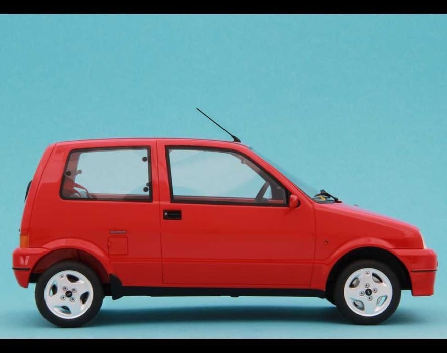 Fiat Cinquecento Sporting 1996 – Miniature 1/18 Laudoracing-Models Résine Bleu Métallisé