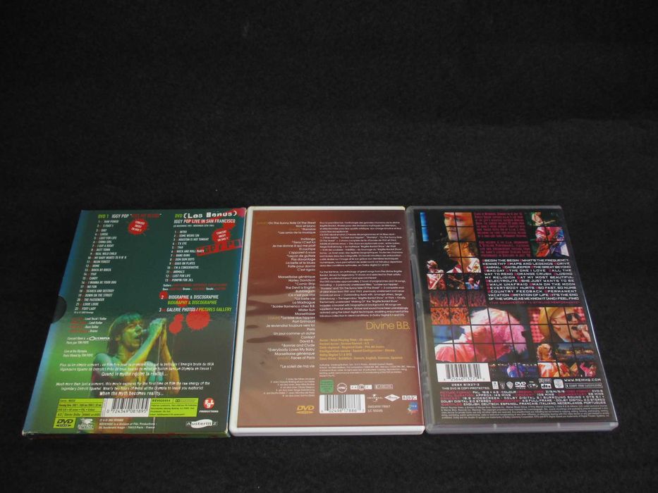 DVD Música Concertos Iggy REM Portishead Eagles Elton Radiohead Dido