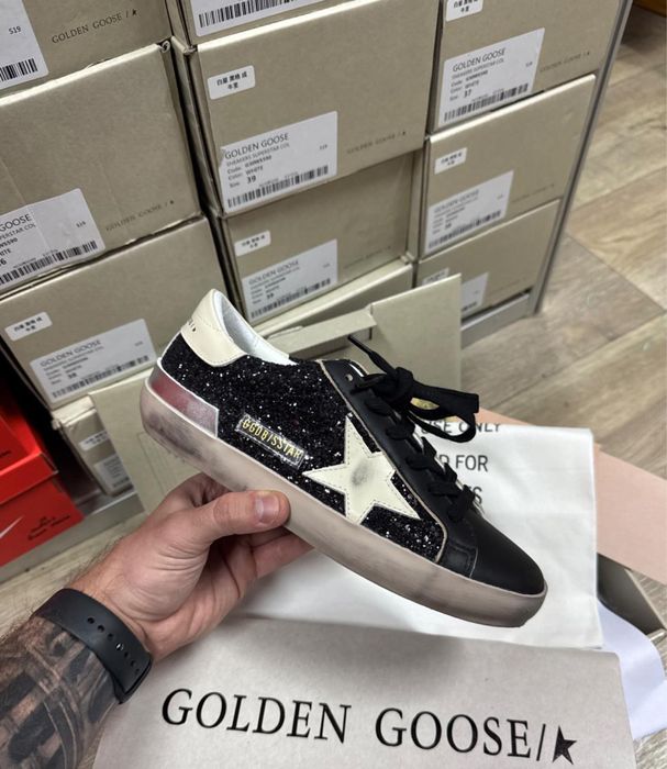 Golden Goose GB оригинал новые кроссовки женские черные кеды италия