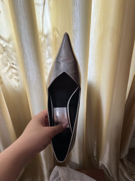 Туфлі срібні Zara шкіра