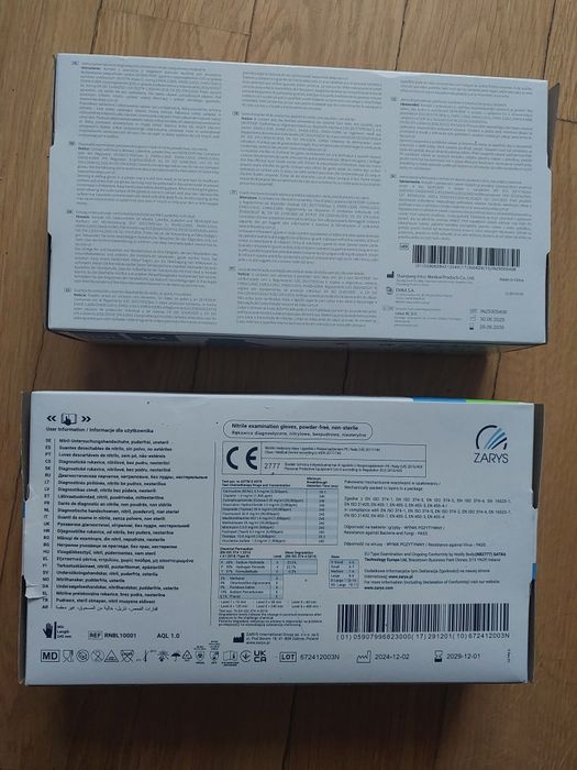 Rękawiczki nitrylowe S M L