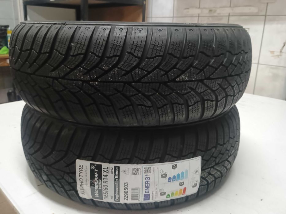 Nowe zimowe opony Kumho 165/60 R14 2023r. para 2 sztuki