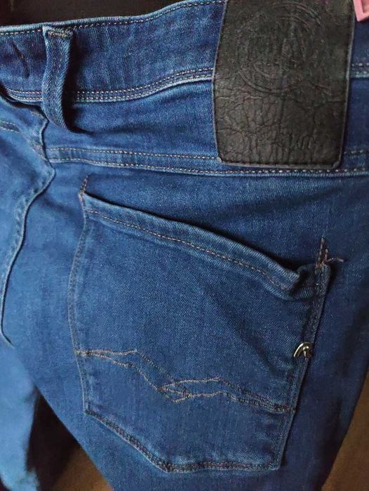 Джинсы Replay Anbass jeans Italy w32 stretch mid blue.
