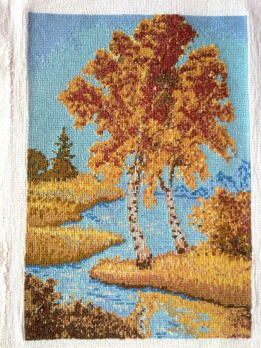 Вишита картина Осінь 29x19