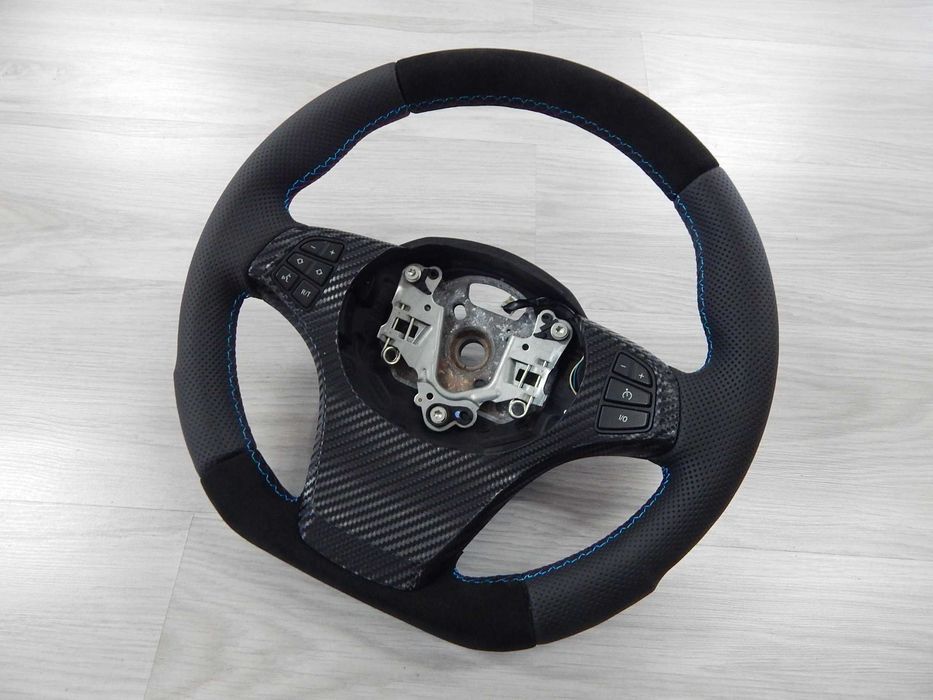 BMW X5 E53 X3 E83 - kierownica skóra sport alcantara 3-385-E53-1-MF
