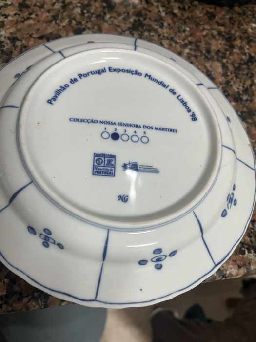 Colecao de pratos Nossa Senhora dos Mártires- expo 98
