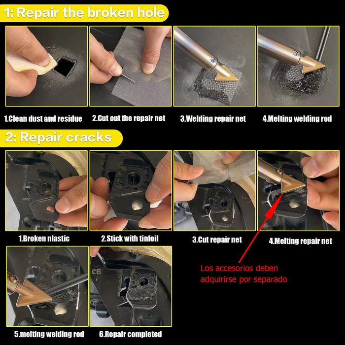 Pistola de soldar plástico