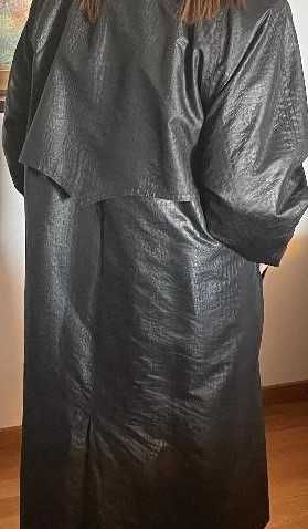 Gabardine Preta de alta costura