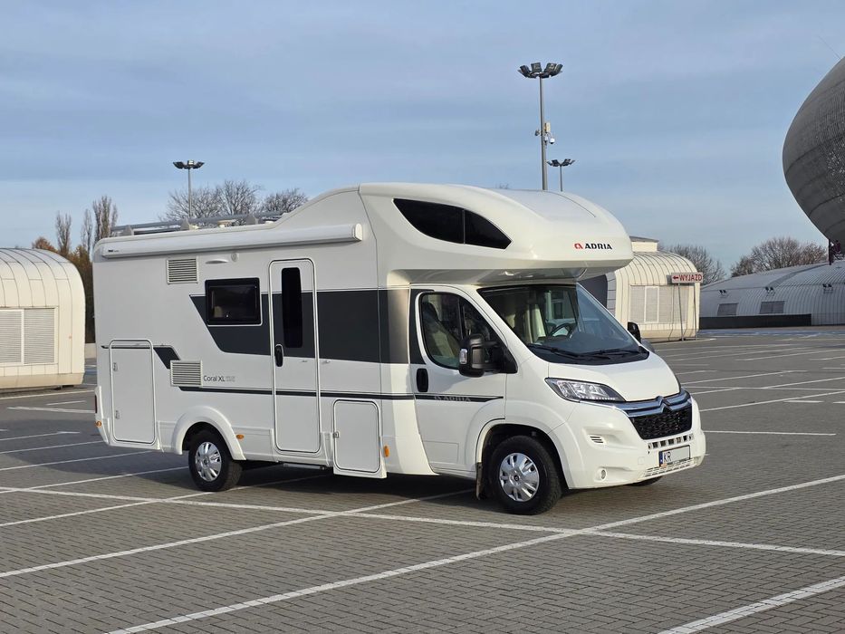Adria Coral XL Axess 600 DP  Dla Rodziny 3+2 Duży Garaż na skuter tylko 43 000km ! SalonPL 1wł