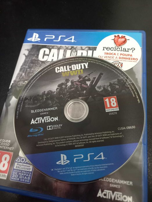 Call Of Duty: WW2 PS4 como novo
