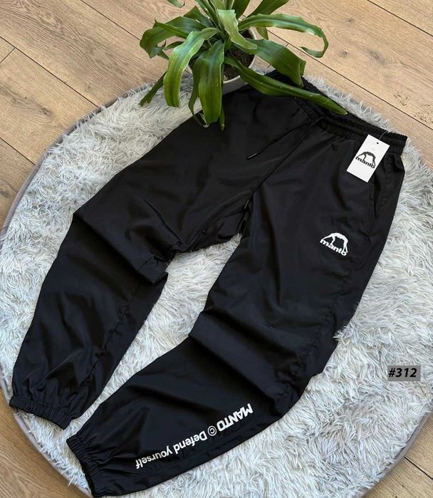 Нейлон — 1ОО% | Черные Штаны MANTO Gore-Tex Спортивні