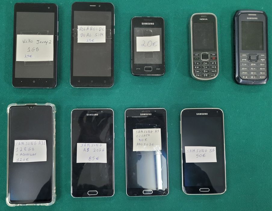 Vários telemóveis para venda