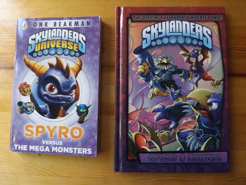 skylanders książka, komiks, spyro adventures, figurki