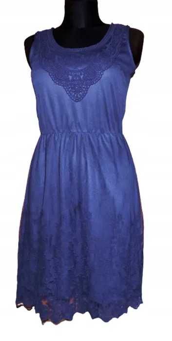 Elegancka sukienka Reserved haftowany tiul przed kolana XS/34 | 292G