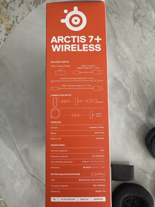 Headset steelseries arctis 7 plus