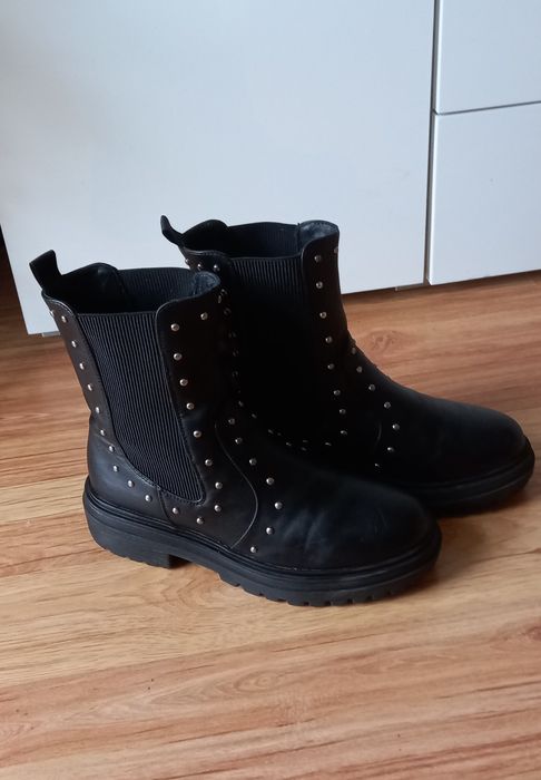 Botki trapery sztyblety damskie rozm 37 wkładka 23cm firmy DeeZee