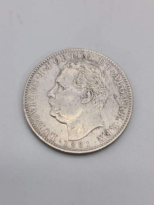 Portuguese Indian 1 Rupee Coin, 1881