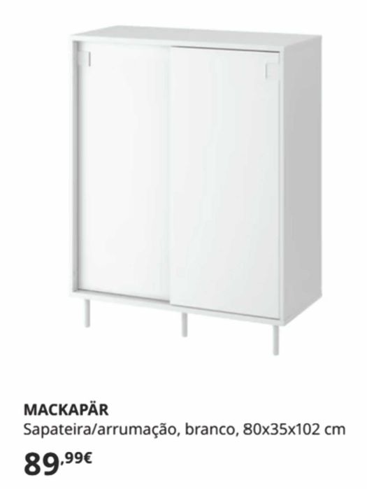Móvel para arrumação (ou sapateira) Mackapar IKEA. Pode usar como Aparador / Buffet.