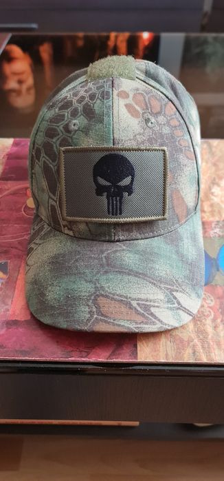 Czapka taktyczna, militarna Punisher na rzepy Snake skin. Nowa.