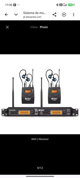 In-ear monitor pessoal wireless