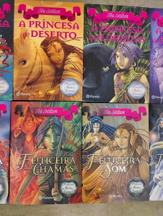 Coleção de 10 livros da Tea Stilton em ótimo estado