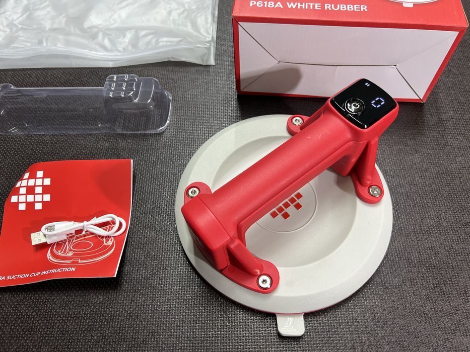 Присоска с автоподкачкой Shijing P618A Диаметр 200 мм 140 кг Дисплей
