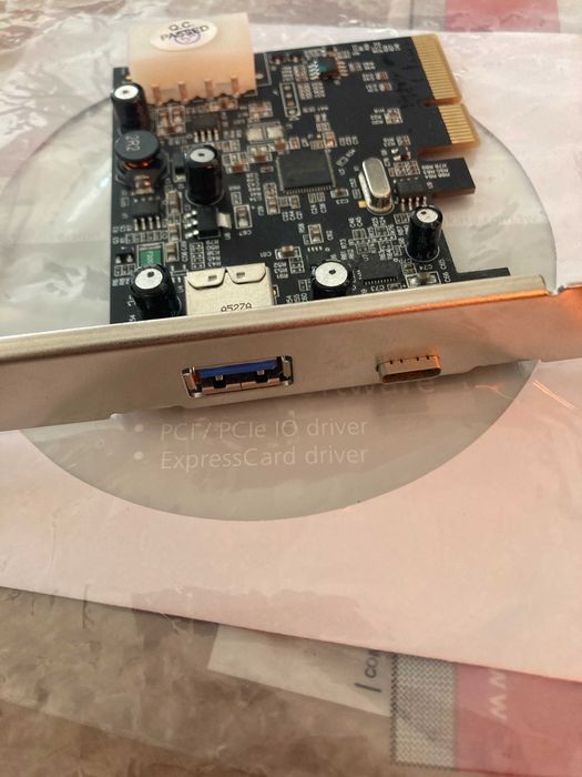 Vendo/Troco Placa pcie Akasa USB 3.1 + USB-C