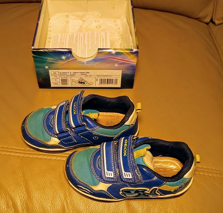 GEOX swiecace dla chłopca B Todo B. A Royal/Lime G