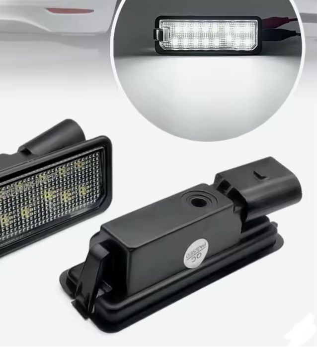 Подсветка номера Skoda Superb освітлення мото