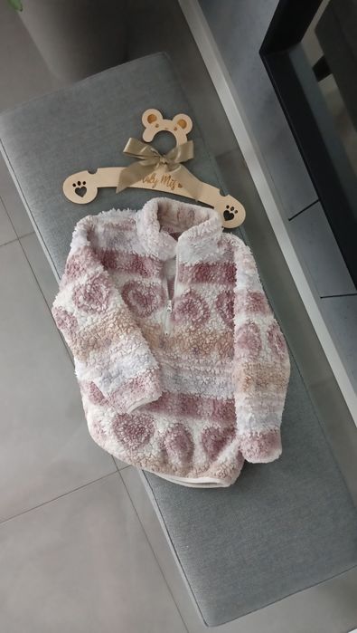 Bluza sherpa dla dziewczynki r.98