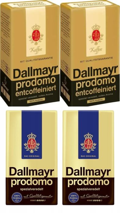 Zestaw Dallmayer Prodomo /Prodomo Bezkofeinowe 2+2
