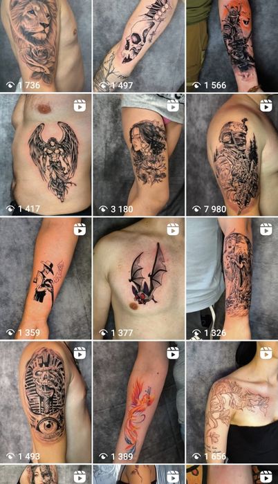 Тату м. Суми від 1500 грн | На перше тату знижка 20%