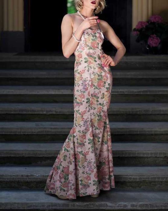 Sukienka syrenka kwiatowa