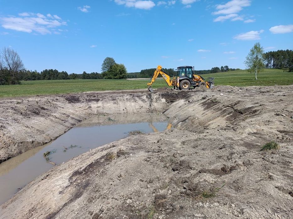 Usługi koparko ładowarką, roboty ziemne, szamba betonowe, piwnice
