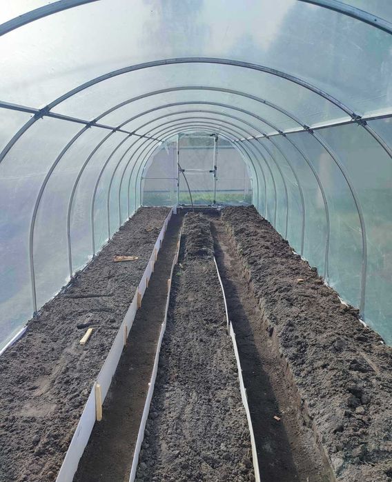 Чешські теплиці  з полікарбонатом та з плівкою МРІЯ, 2 двері