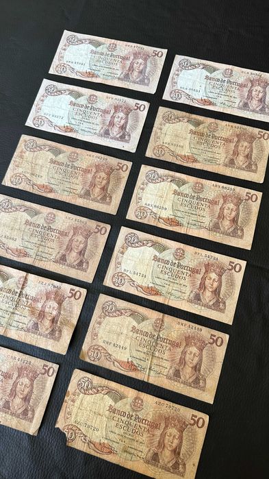 Lote 12 Notas - 50 Escudos - (1964)