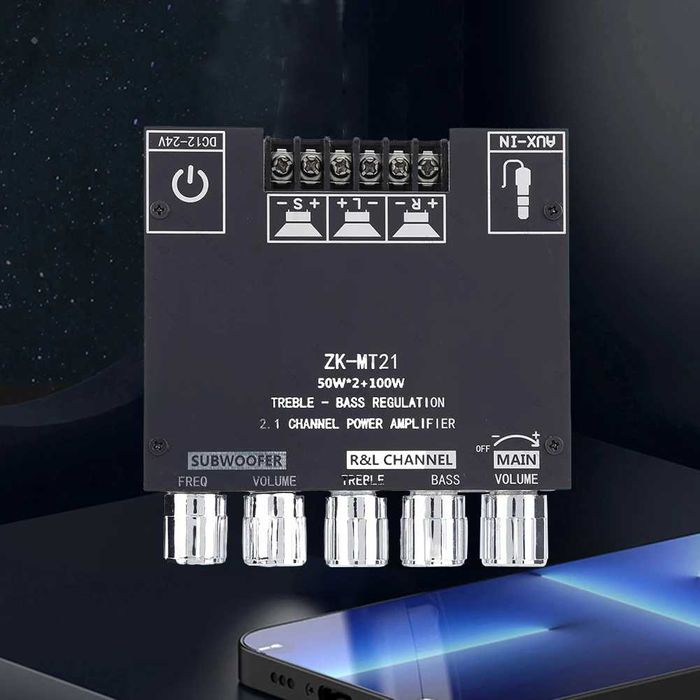 Original ZKMT21 Ultra Акустический усилитель звука 2.1 підсилювач 200W