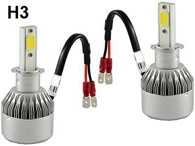 par lampadas led h3 6500k  8500lm ( cor branca )