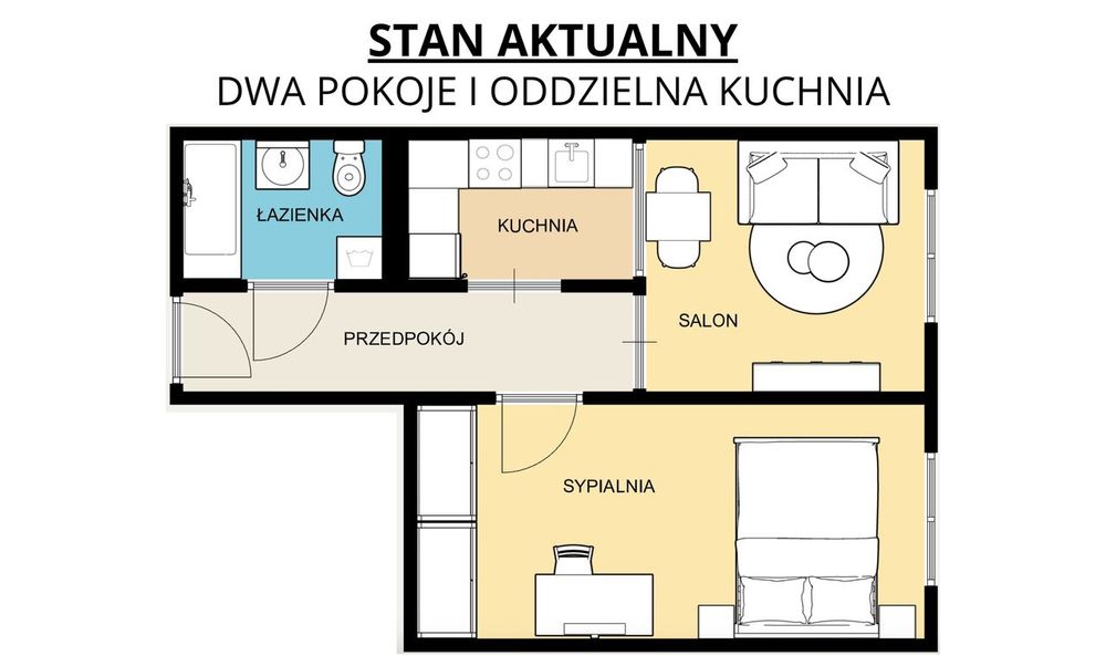 2 funkcjonalne pokoje z widokiem | Bytków | Możliwa zamiana