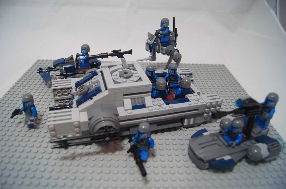Lego Star Wars custom Mandalorian Hovertank figurki czołg speeder AT-RT kg