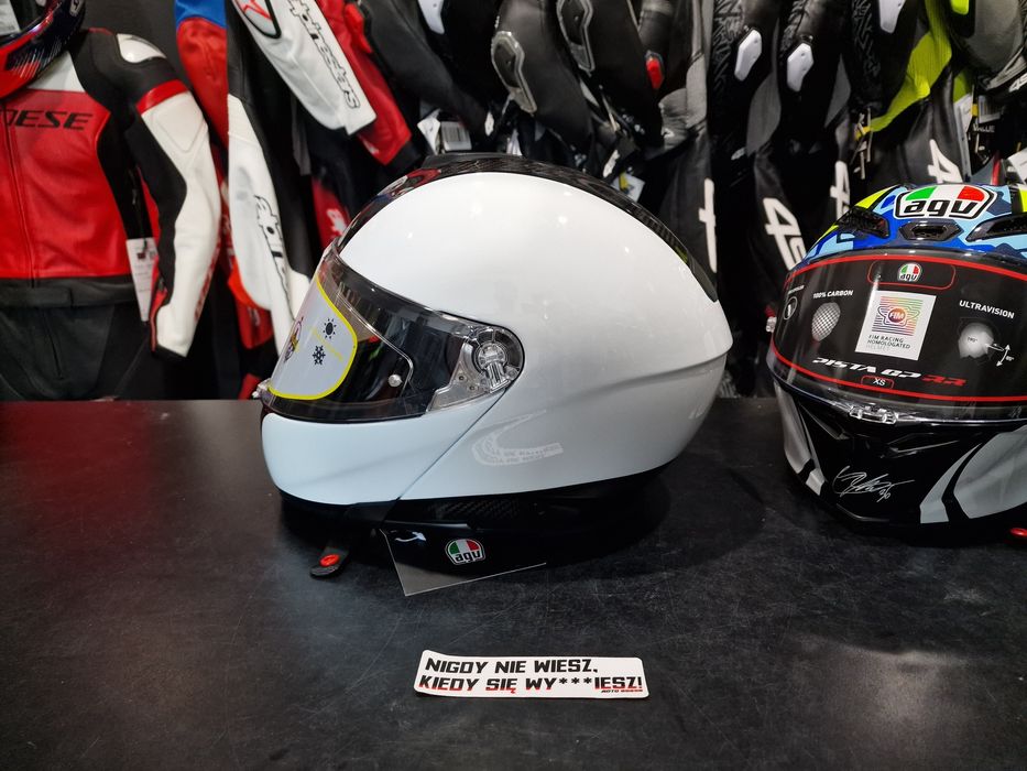 Kask AGV SPORTMODULAR - CARBON/WHITE 'XL !Ostatnia! !Sklep! !Promocja!