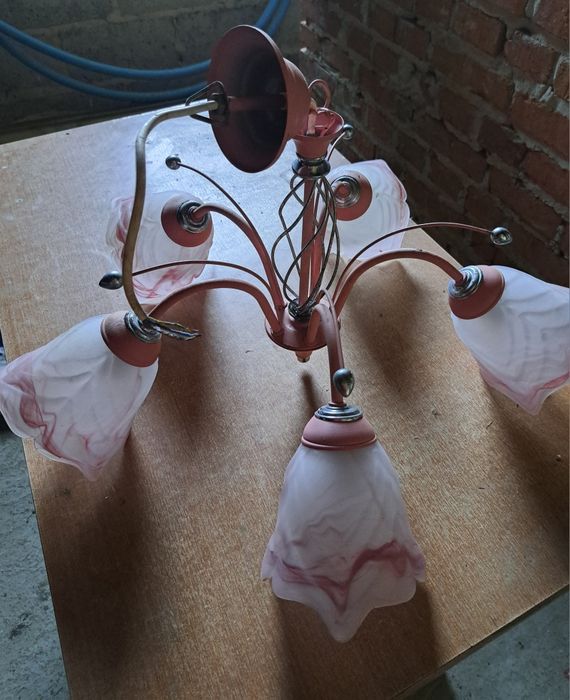 Żyrandol klosz lampa