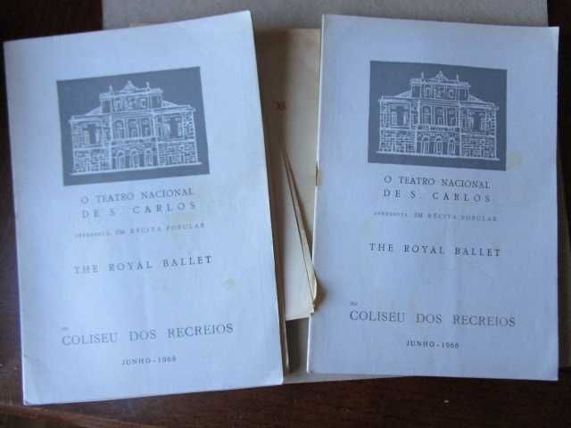 programas antigos ballet  Royal Ballet et